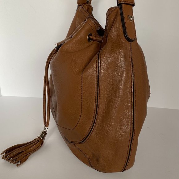 SOLD
Danier Brown Leather Hobo Bag with Tassel Closure - Picture 5 of 9